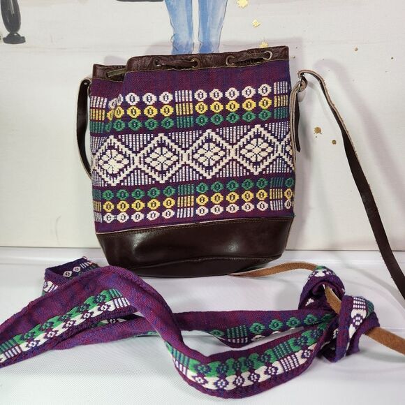 Handcrafted Guatemala Mini Leather Bag - Picture 1 of 15